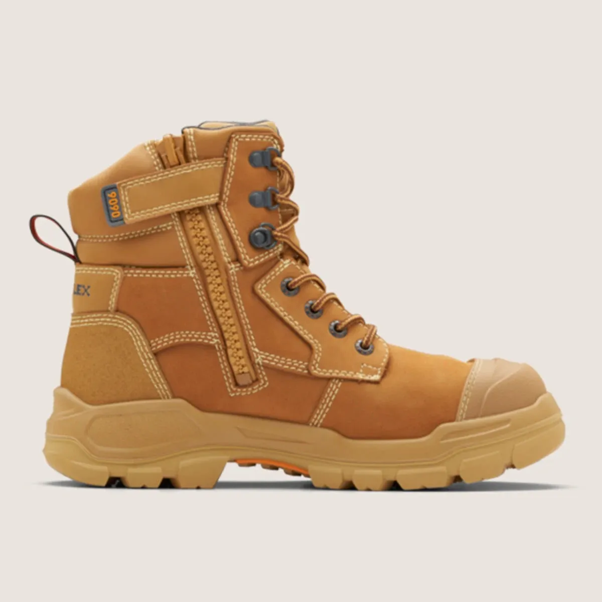 Blundstone 9090 Rotoflex - Rubber Steel Safety - Wheat - Unisex - Pen Res - 150Mm Zip Side - Image 2