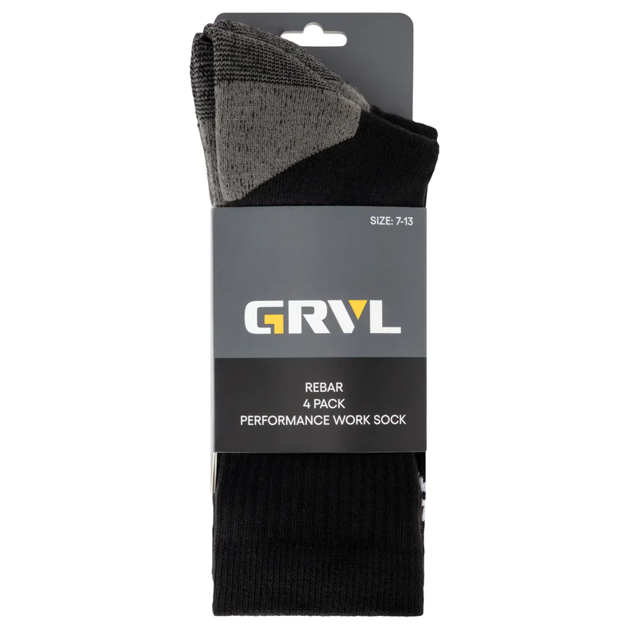 GRVL Socks - Rebar Sorbtek Performance 4 Pack - Image 3