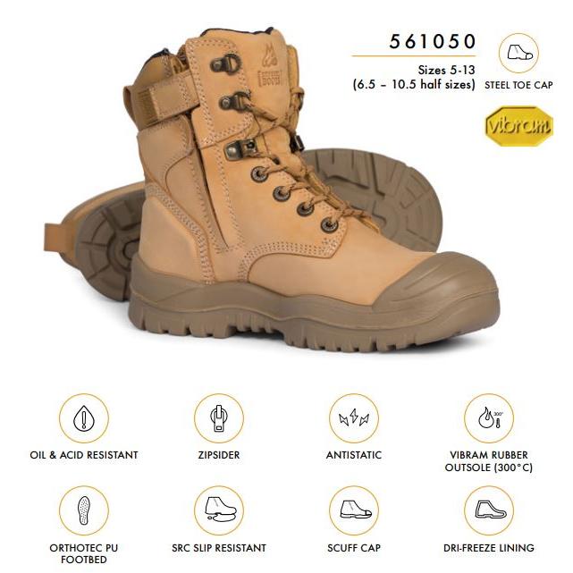 Mongrel 561050 L/U Zip Nitrile Scuff Cap Safety Boot - Image 3